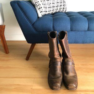 Frye Harness 12R Brown Leather Boot